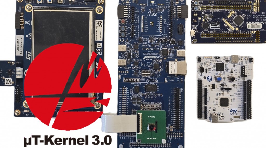 µT-Kernel 3.0 BSP2のサンプルプロジェクトを更新しました