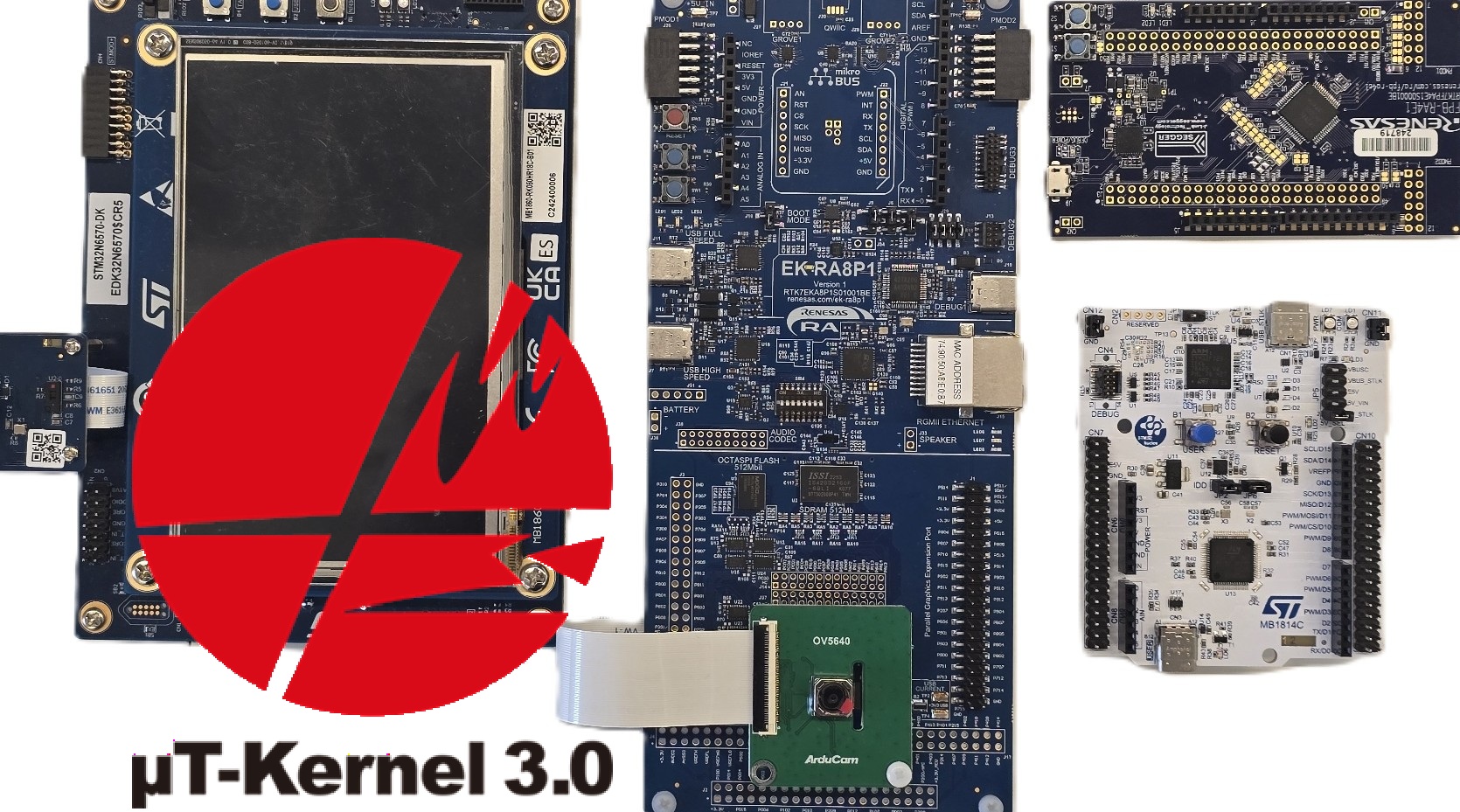 µT-Kernel 3.0 BSP2のサンプルプロジェクトを更新しました